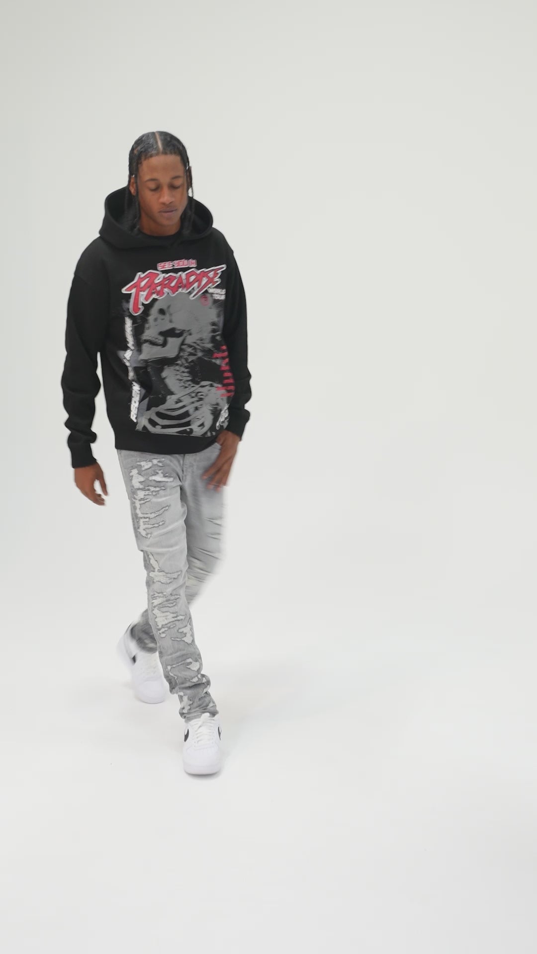 Head Banger Pullover Hoodie (Black)