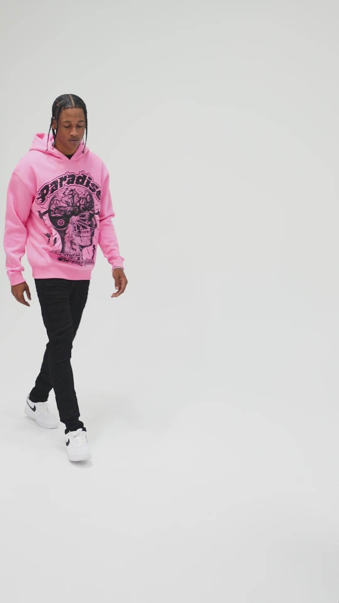 Cranial Pullover Hoodie (Pink)