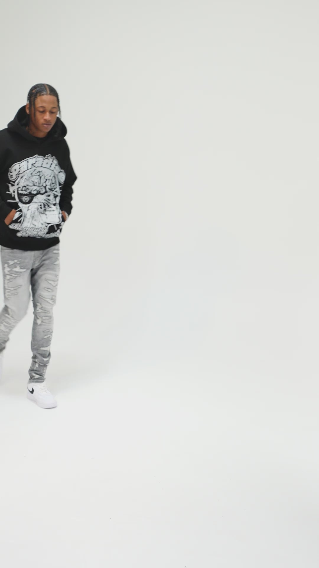 Cranial Pullover Hoodie (Black)