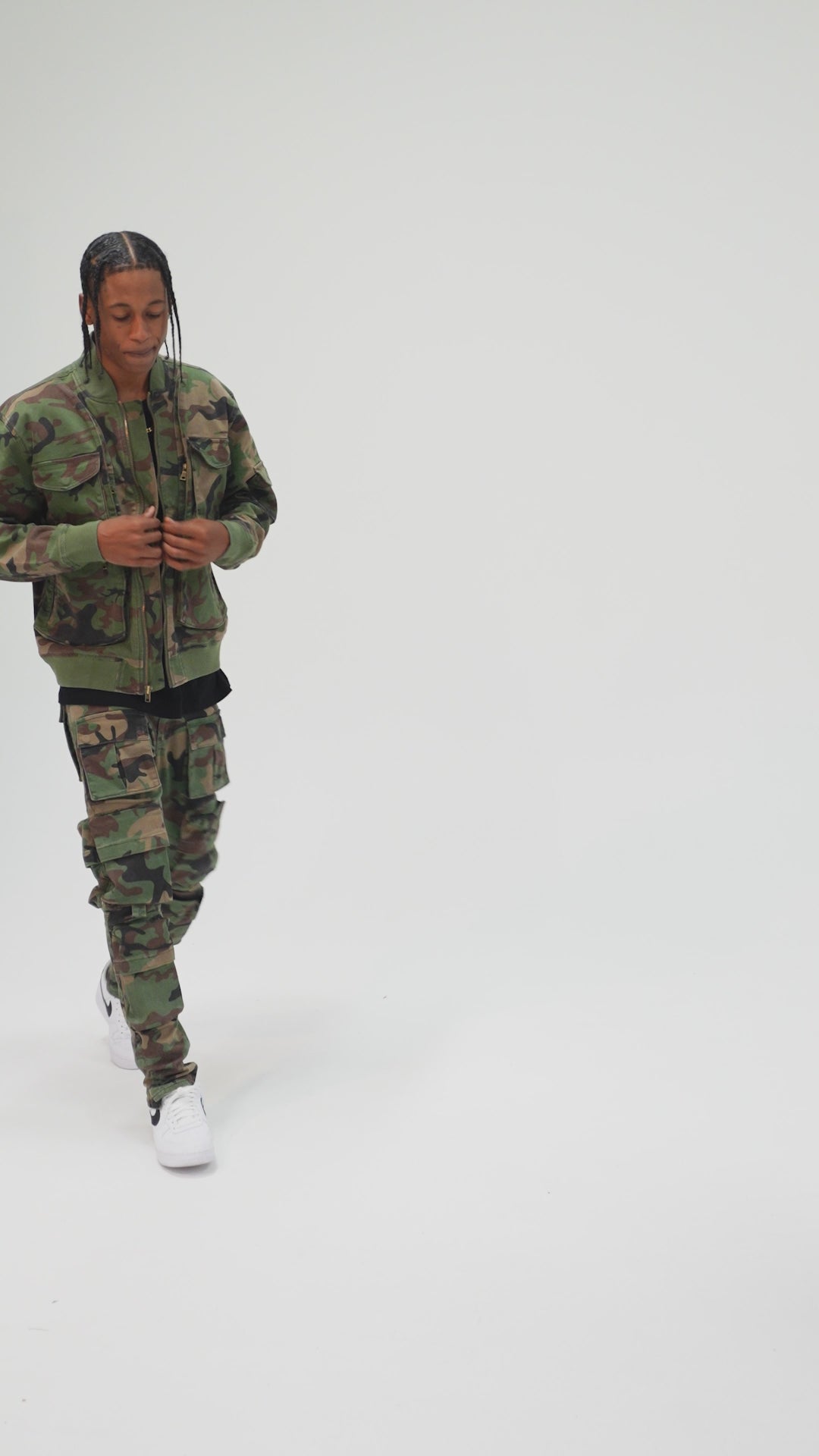Camo Mercenary Bomber Jacket (Vintage Camo)