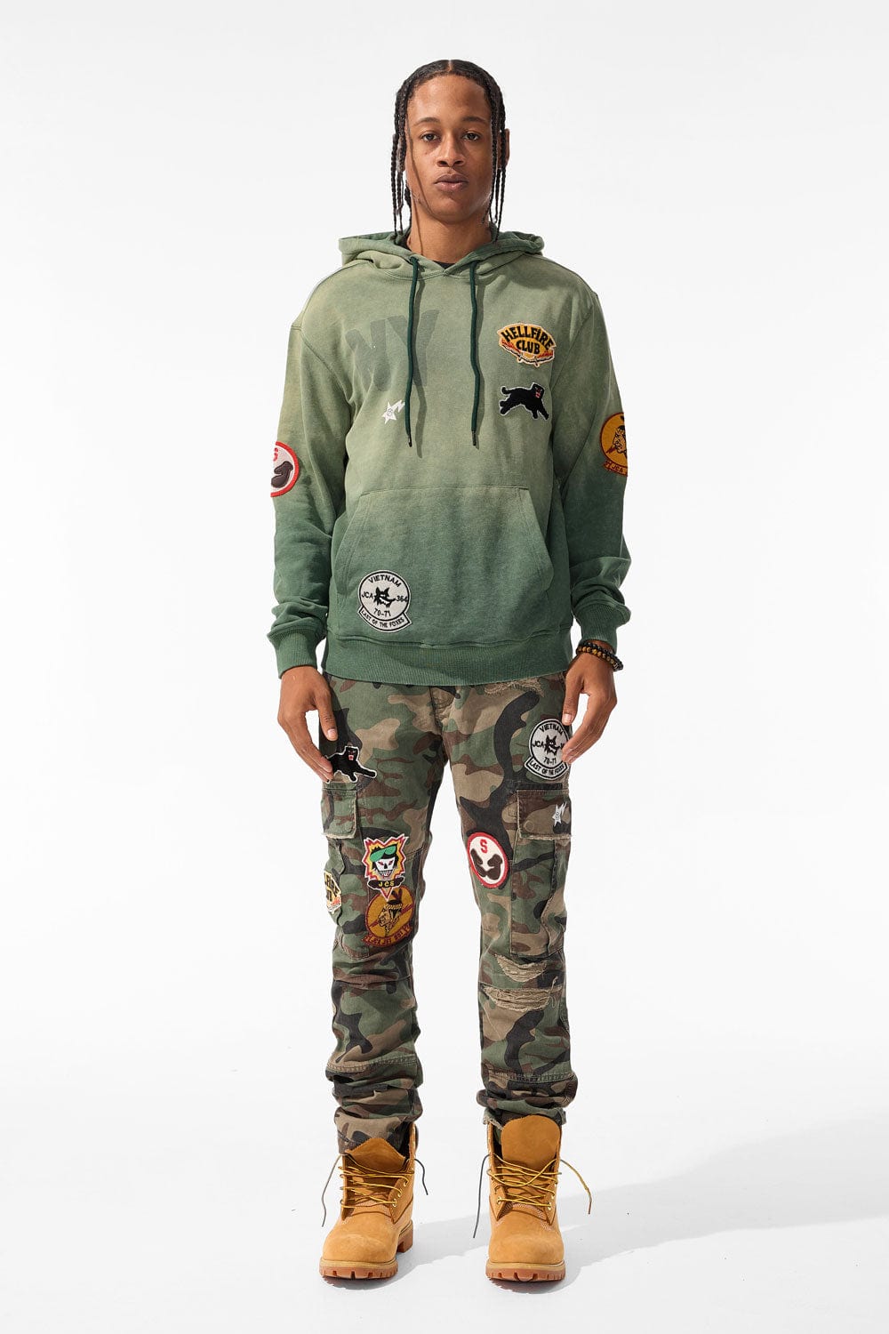 Xavier - Hellfire Cargo Pants (Vintage Camo Diary)