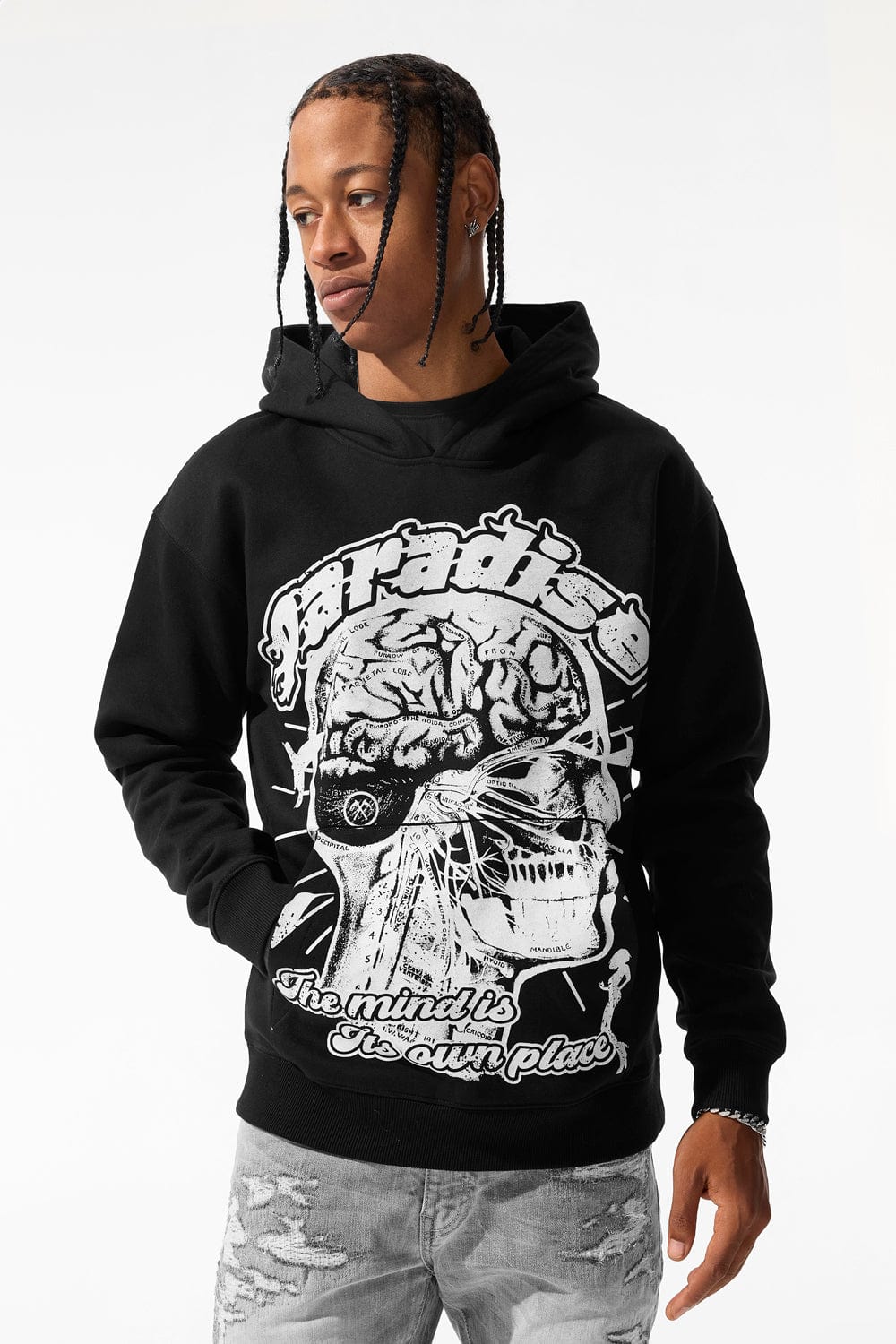 Cranial Pullover Hoodie (Black)