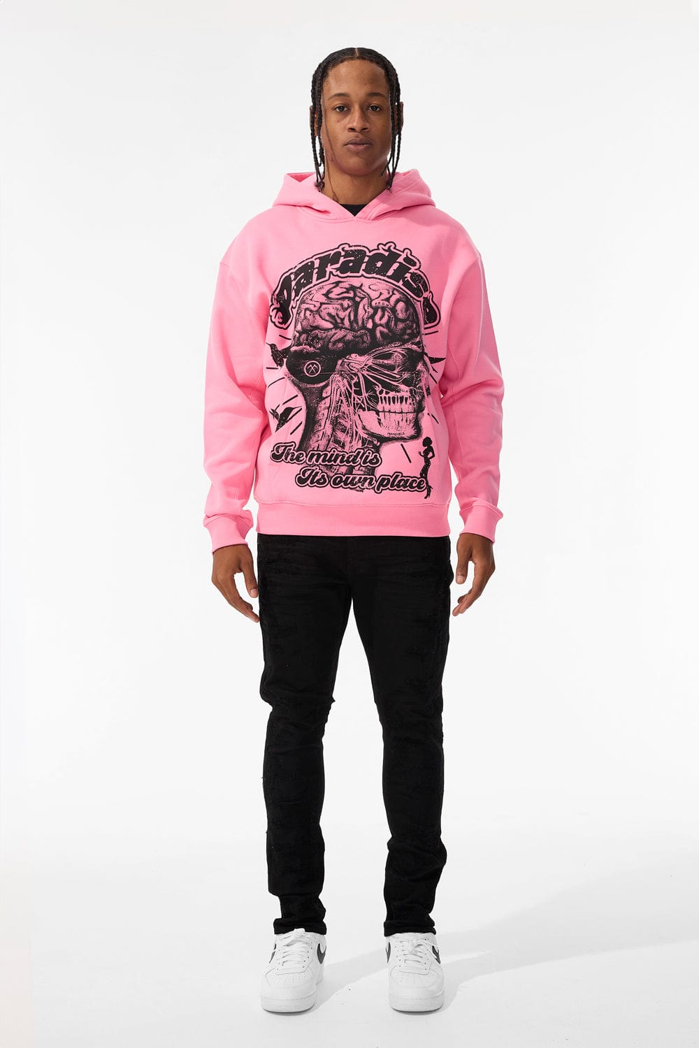 Cranial Pullover Hoodie (Pink)