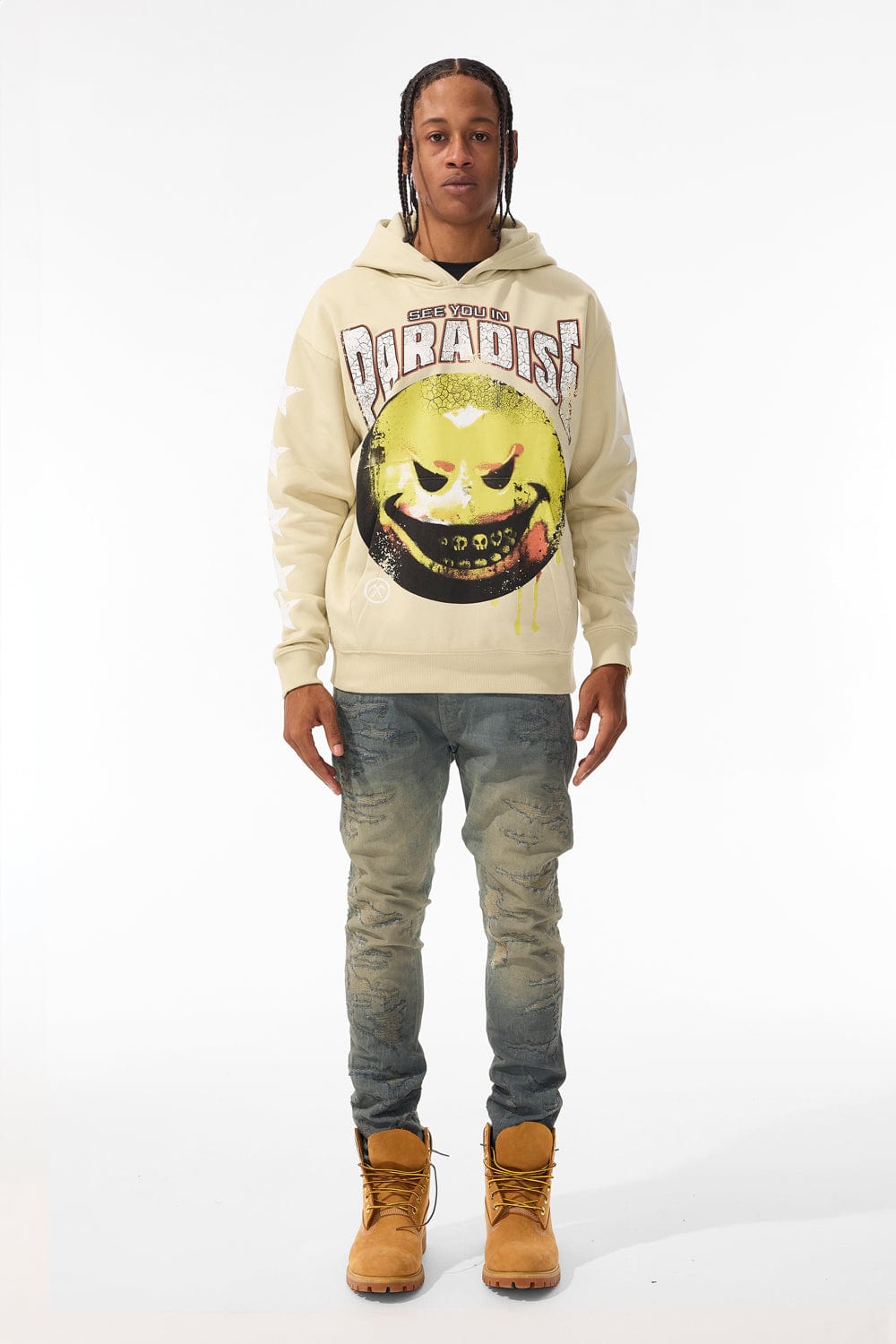 Bad Intentions Pullover Hoodie (Khaki)
