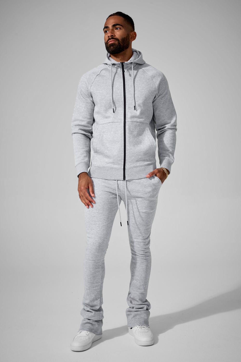 Men's Stacked Fleece Set 6 Piece Bundle (Varsity)