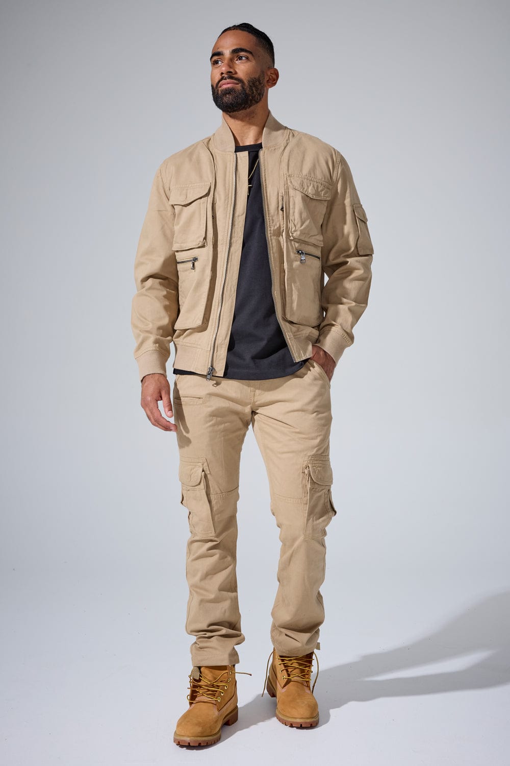 Mercenary Bomber Jacket (Khaki)