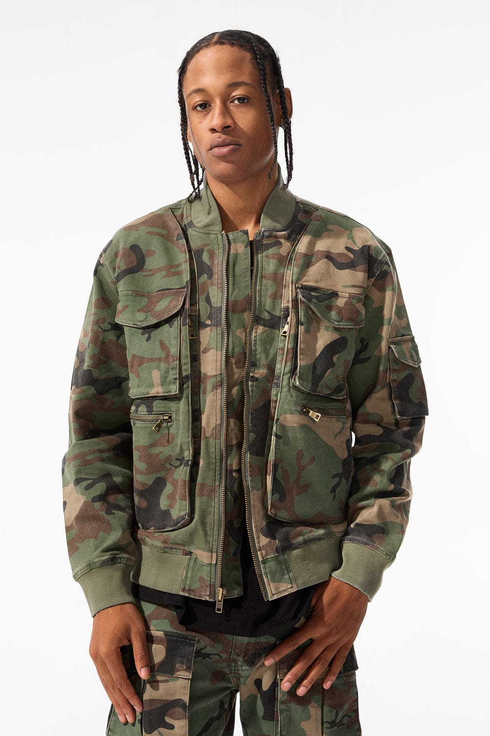 Camo Mercenary Bomber Jacket (Vintage Camo)