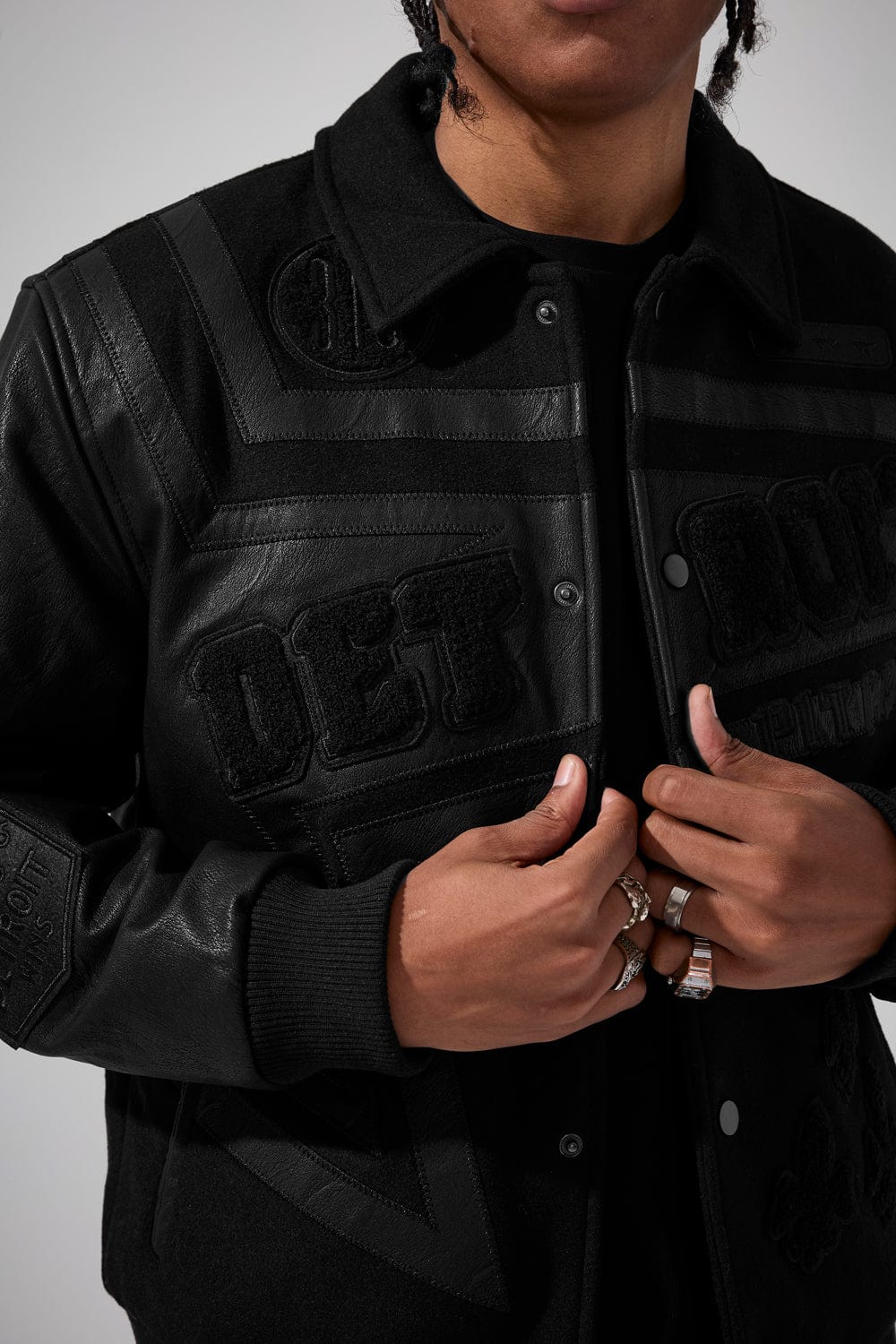 Trackstar Varsity Jacket (Blackout)