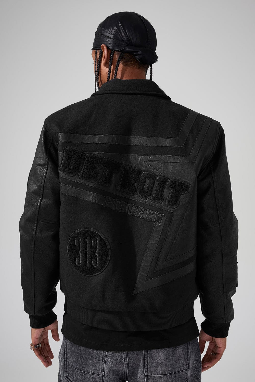 Trackstar Varsity Jacket (Blackout)