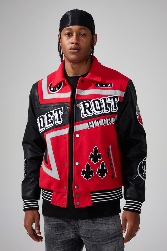 Trackstar Varsity Jacket (Red)