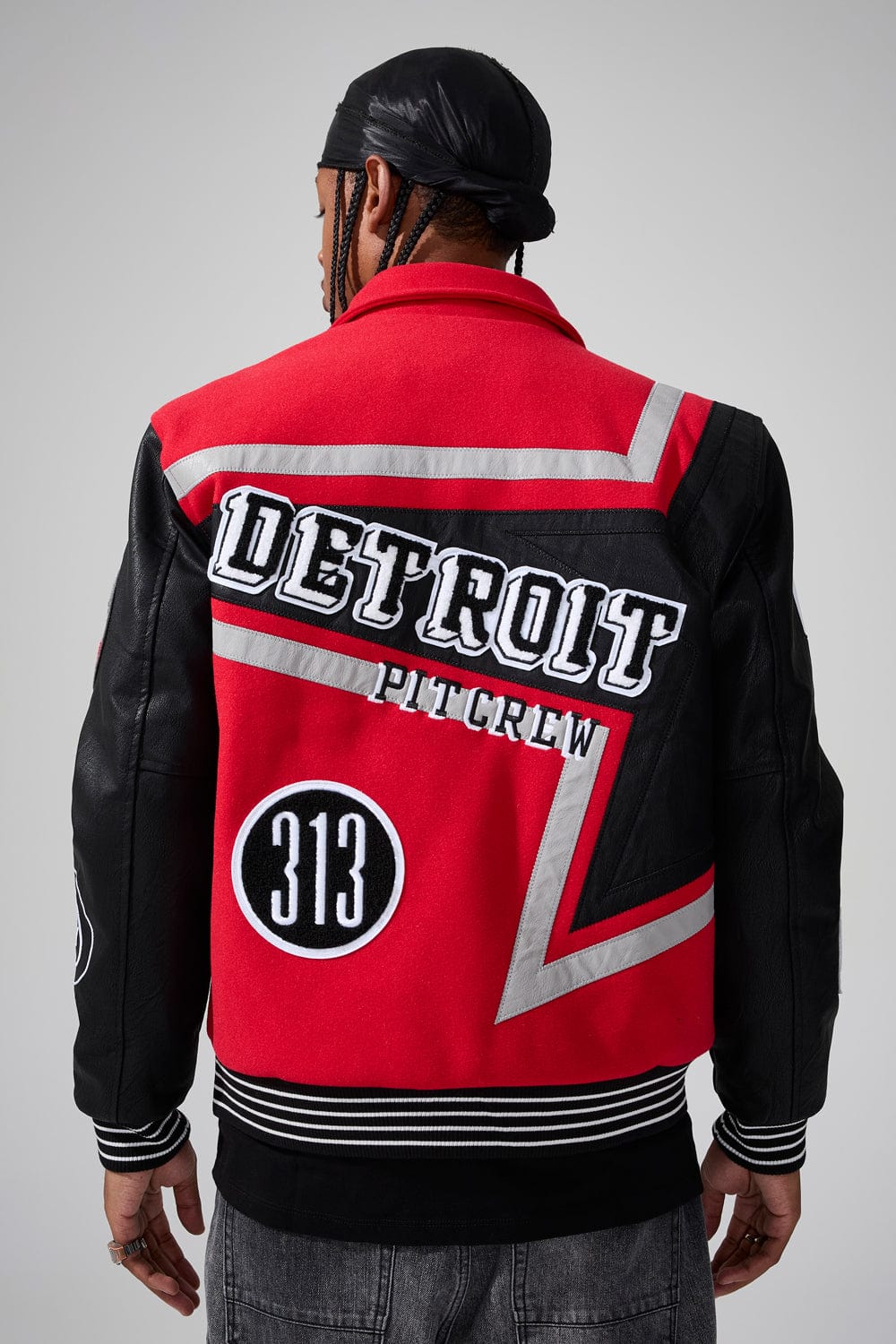 Trackstar Varsity Jacket (Red)