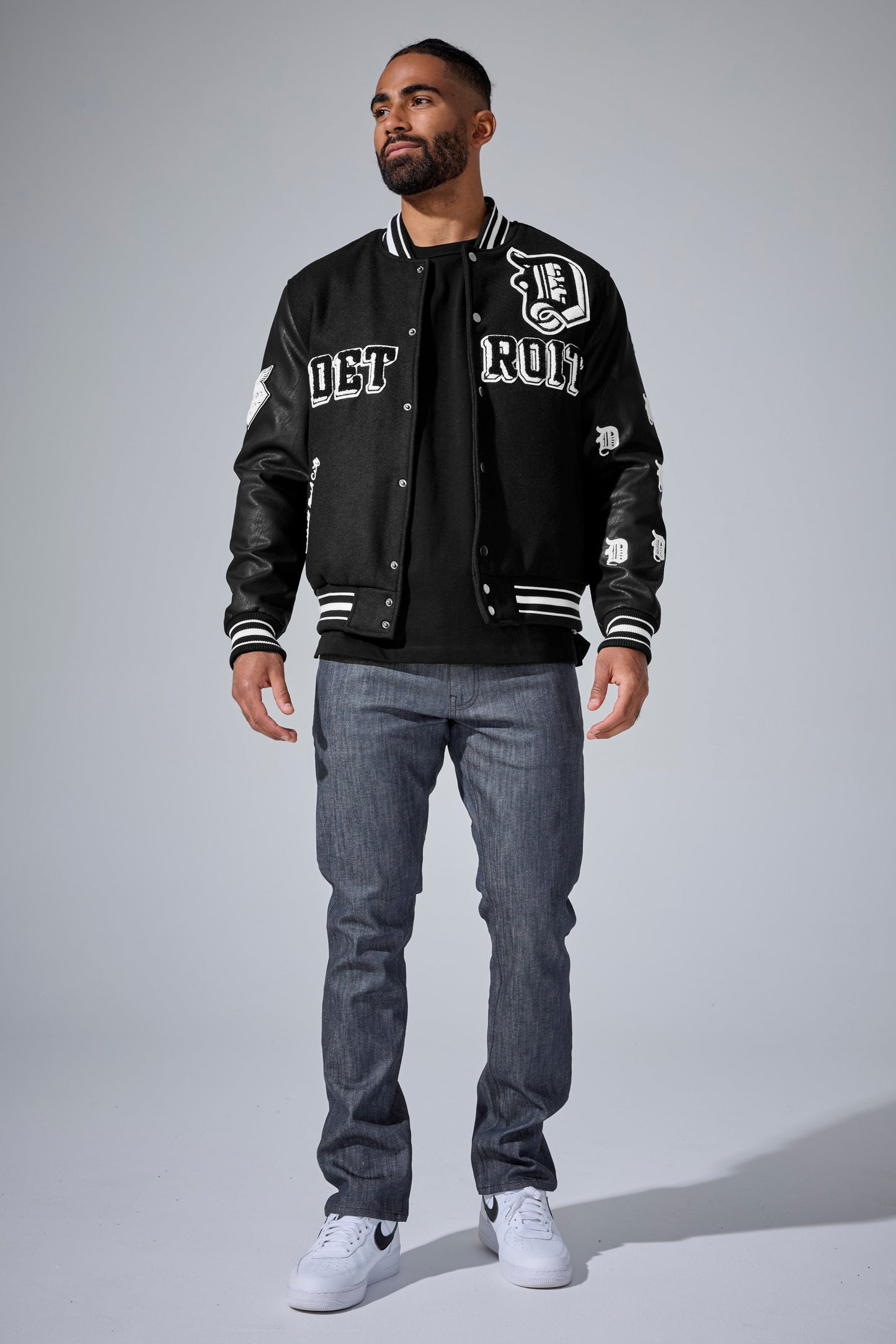 D-Town Varsity Jacket (Black)