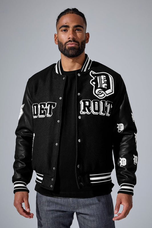 D-Town Varsity Jacket (Black)