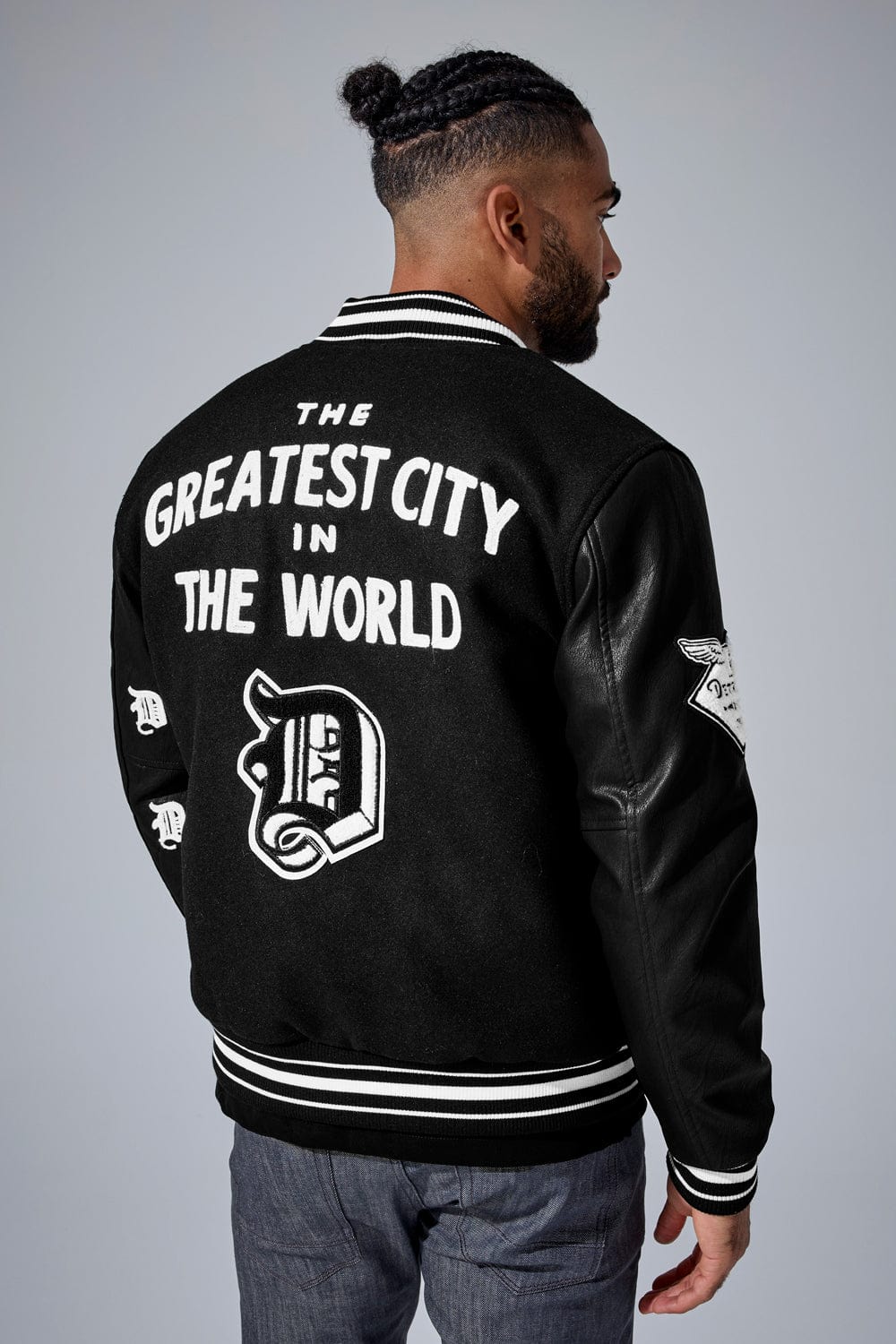 D-Town Varsity Jacket (Black)