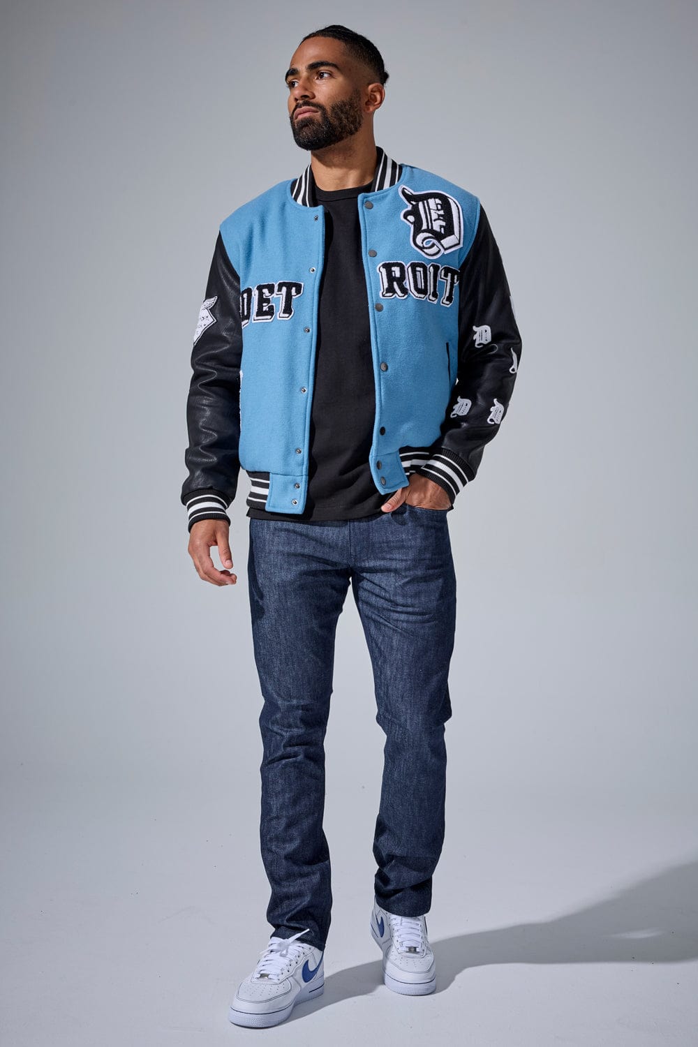 D-Town Varsity Jacket (Lion Blue)