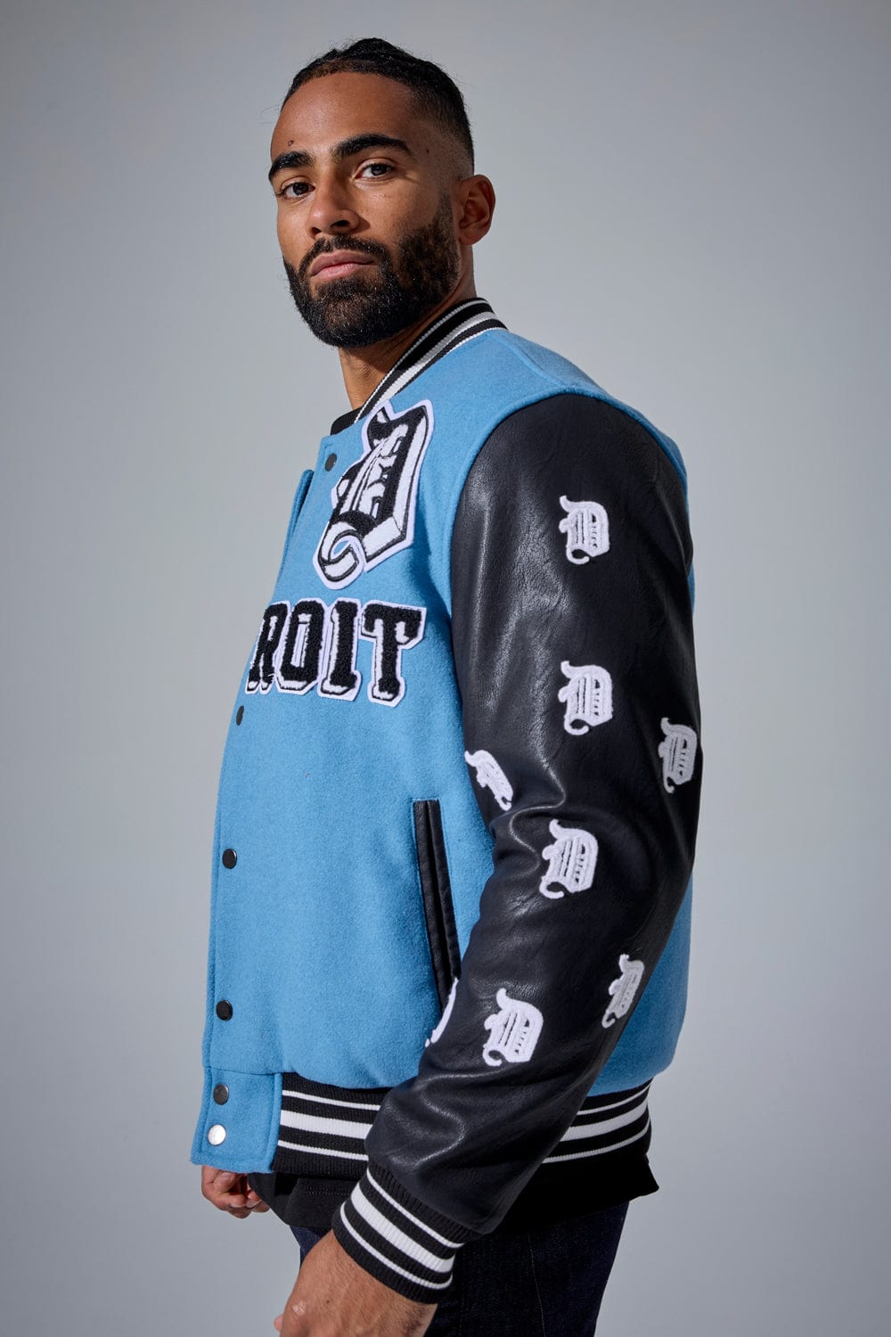 D-Town Varsity Jacket (Lion Blue)