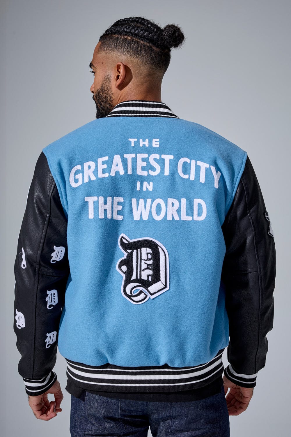 D-Town Varsity Jacket (Lion Blue)