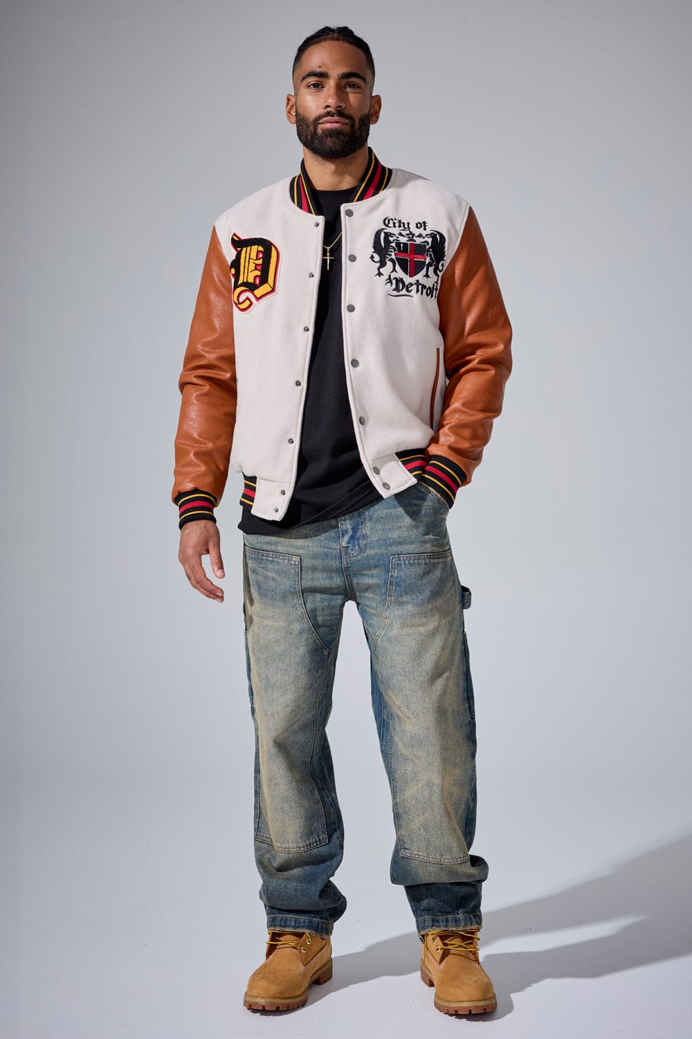 The Renaissance City Varsity Jacket (Cream)