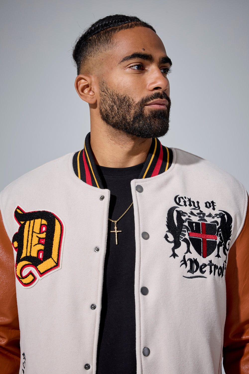 The Renaissance City Varsity Jacket (Cream)