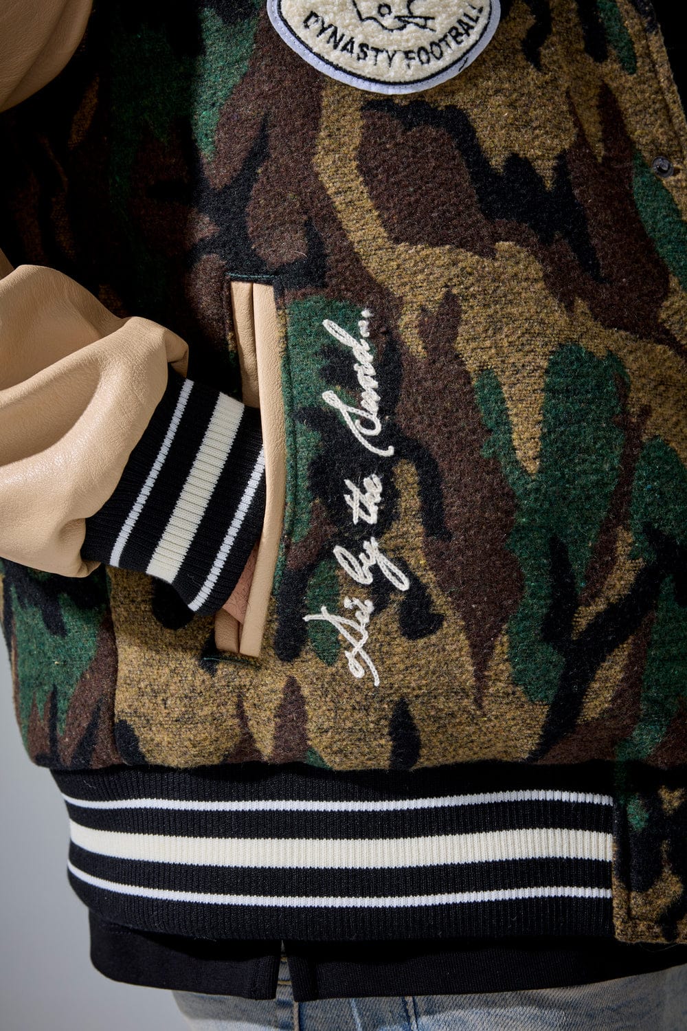 Life of Vice Varsity Jacket (Vintage Camo)