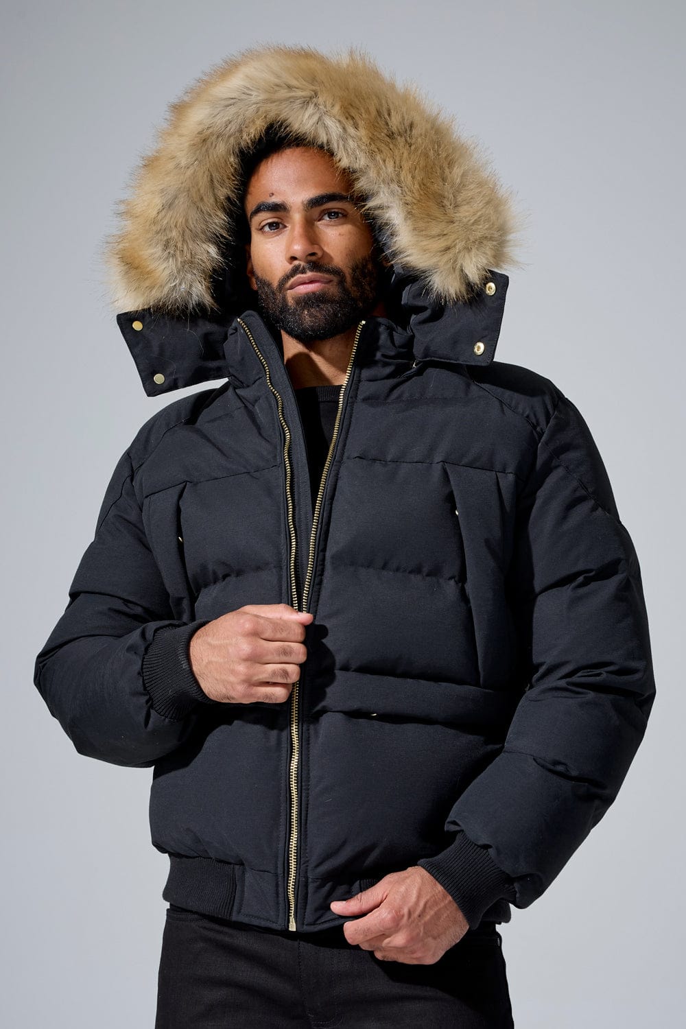 Cross Bay Bomber Jacket (Black)