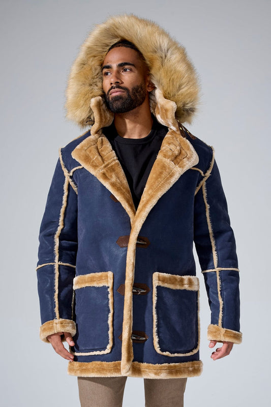 Denali Shearling Jacket (Navy)