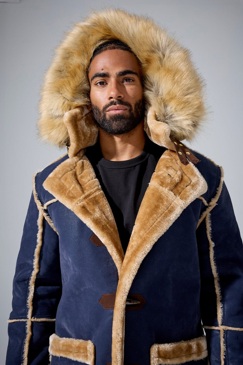 Denali Shearling Jacket (Navy)
