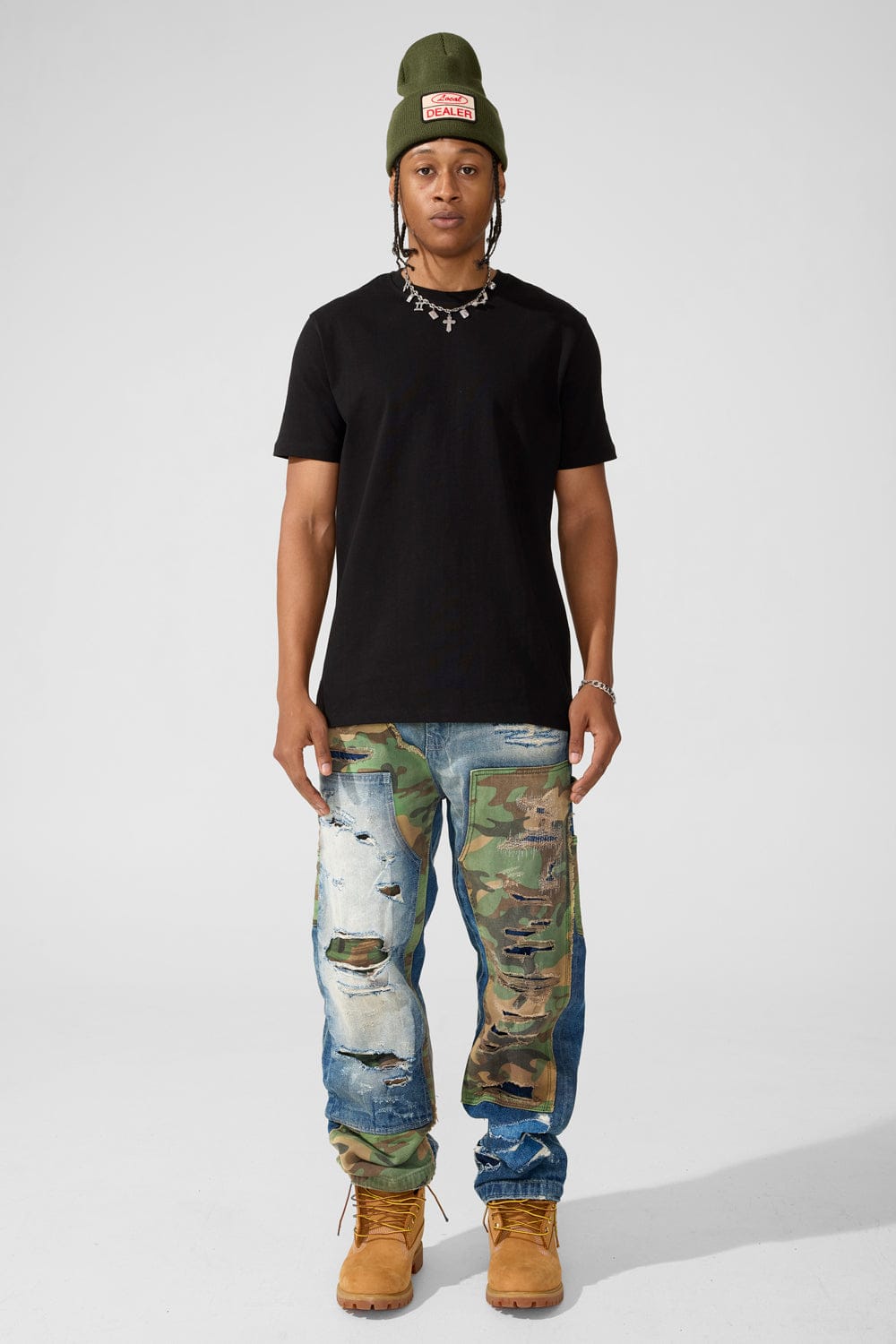 Wide Leg Fit - Front Line Denim - Brian Collection (Vintage Camo)