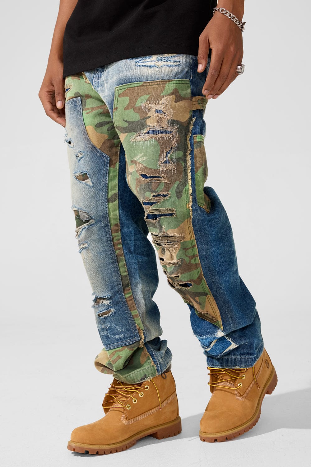 Wide Leg Fit - Front Line Denim - Brian Collection (Vintage Camo)