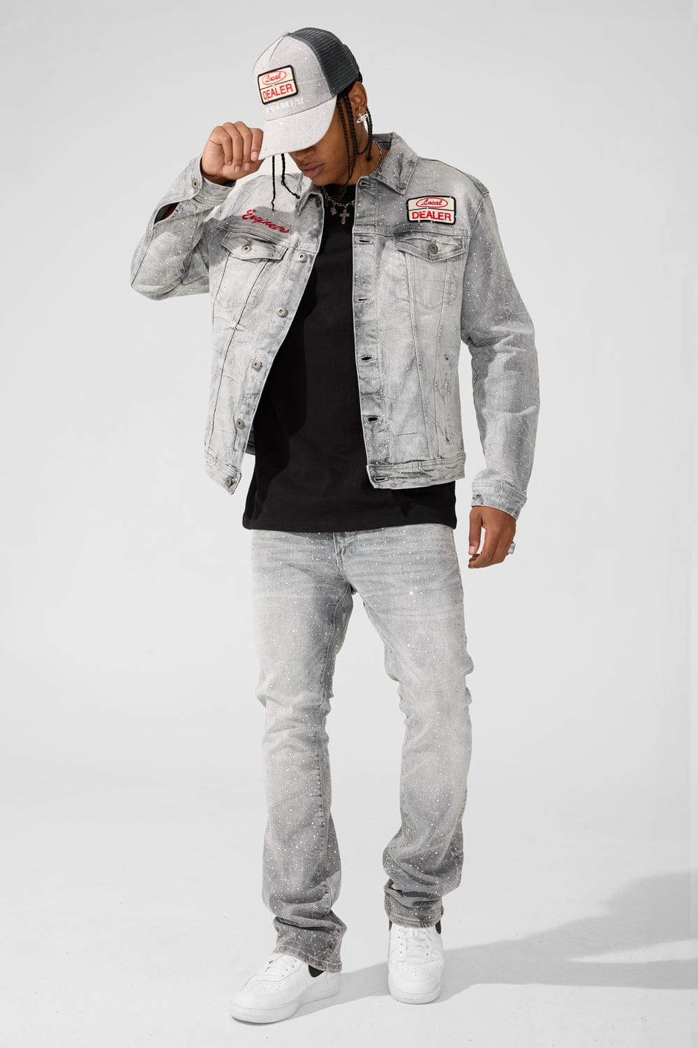 Super Skinny Stacked Fit - Local Dealer Denim - Martin Stacked Collection (Cement Wash)