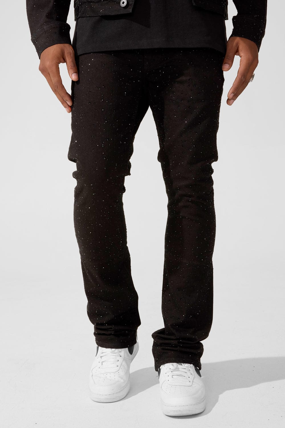 Super Skinny Stacked Fit - Local Dealer Denim - Martin Stacked Collection (Jet Black)