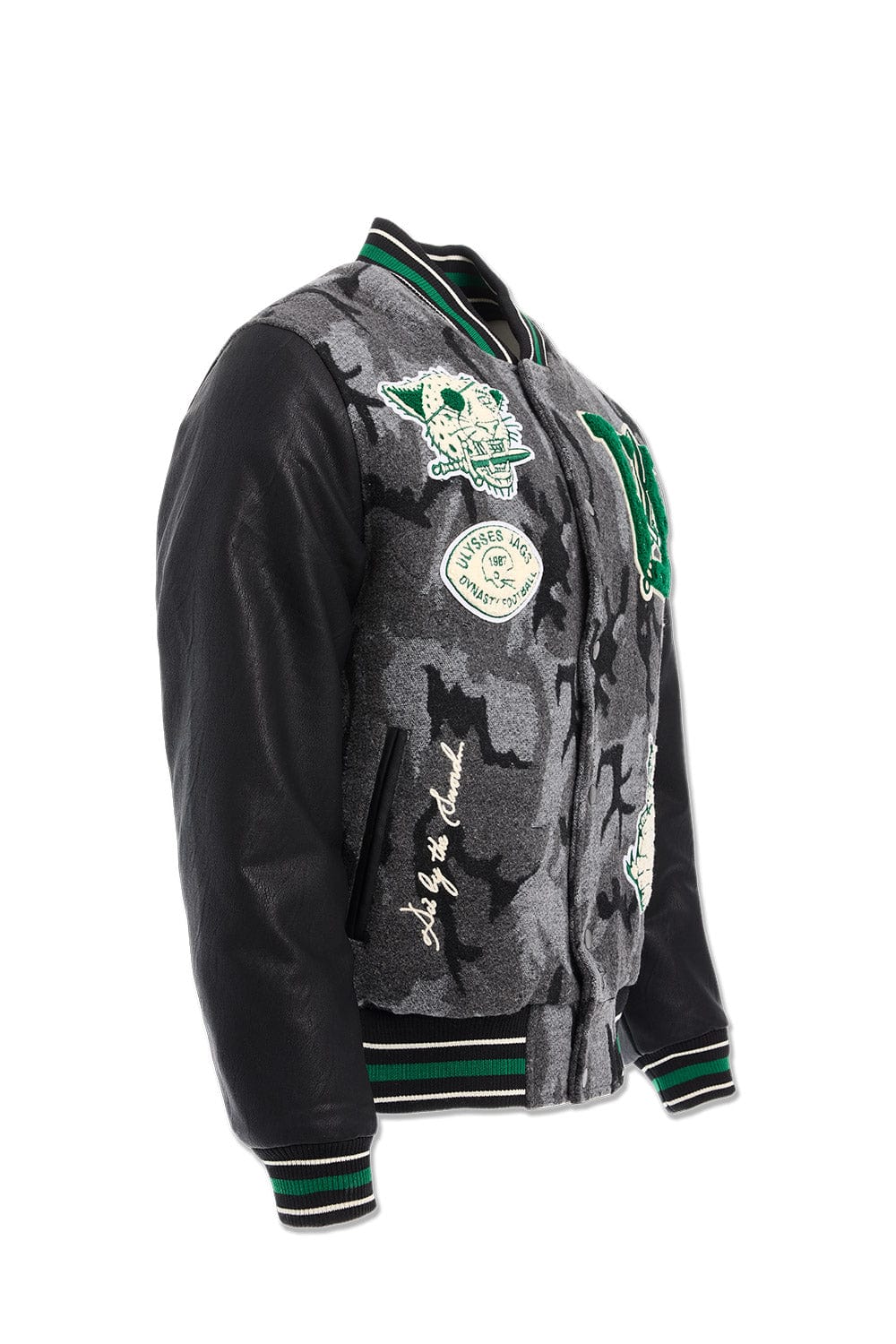 Life of Vice Varsity Jacket (Black Camo)