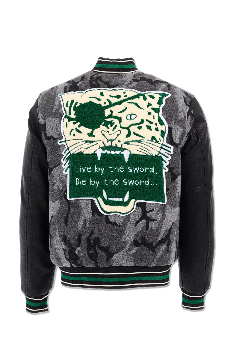 Life of Vice Varsity Jacket (Black Camo)