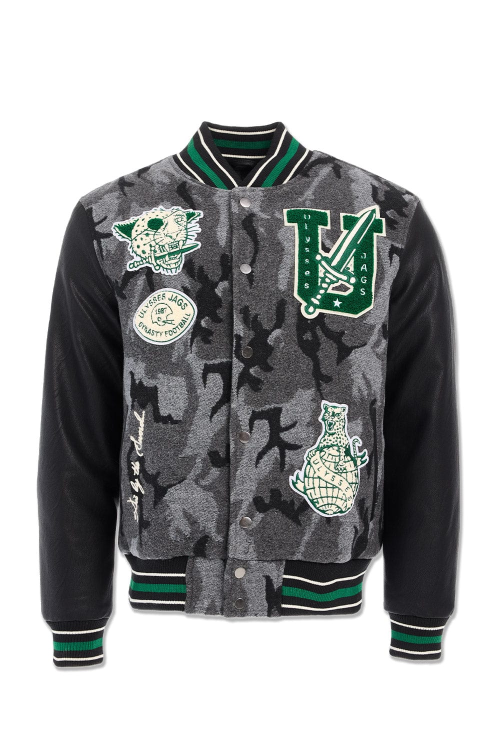 Life of Vice Varsity Jacket (Black Camo)