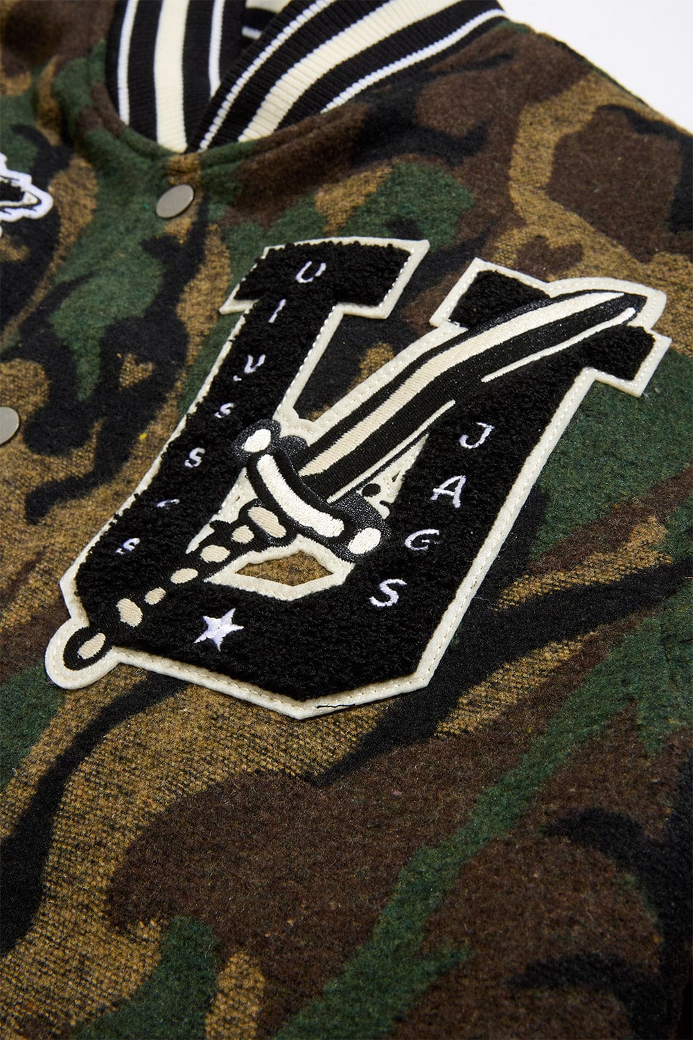 Life of Vice Varsity Jacket (Vintage Camo)