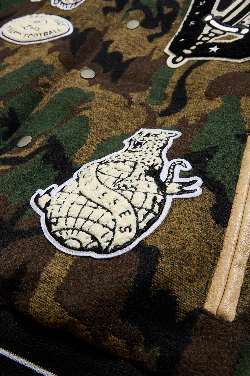 Life of Vice Varsity Jacket (Vintage Camo)