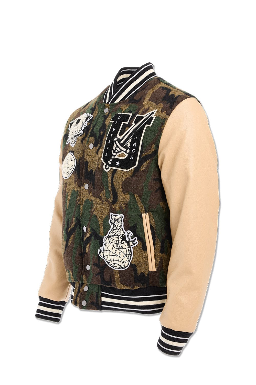 Life of Vice Varsity Jacket (Vintage Camo)