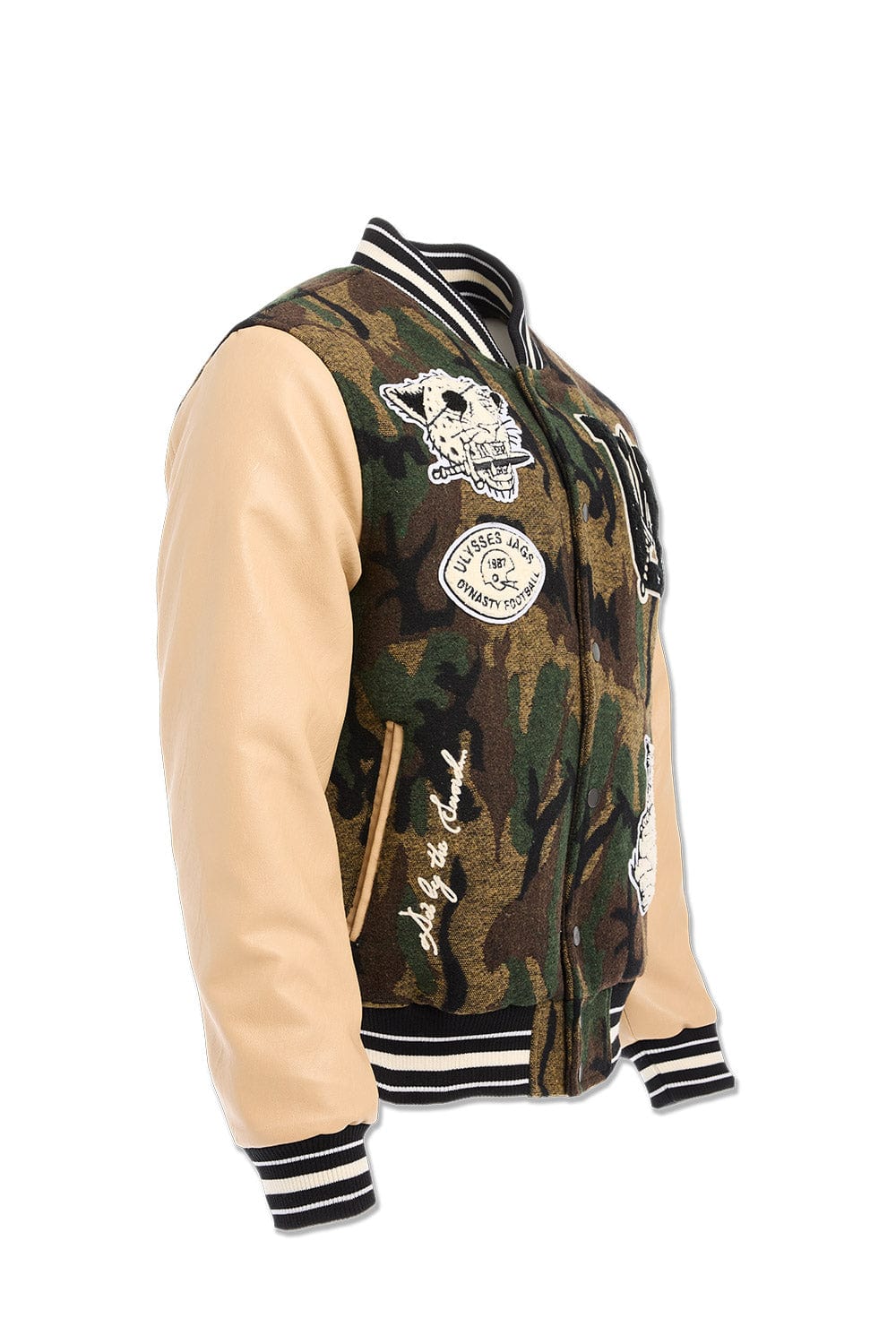 Life of Vice Varsity Jacket (Vintage Camo)