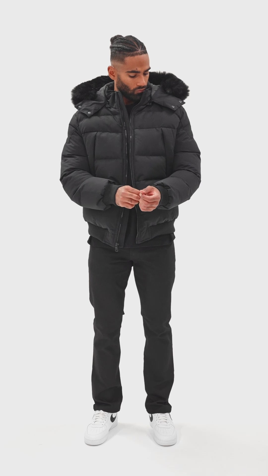 Cross Bay Bomber Jacket (Noir)